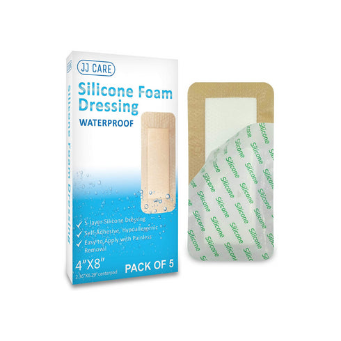 Silicone Foam Dressing 4”x8”